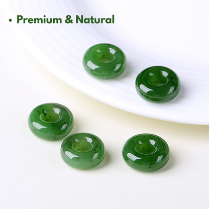 Genuine Nephrite Jade Showing Natural Color Variation