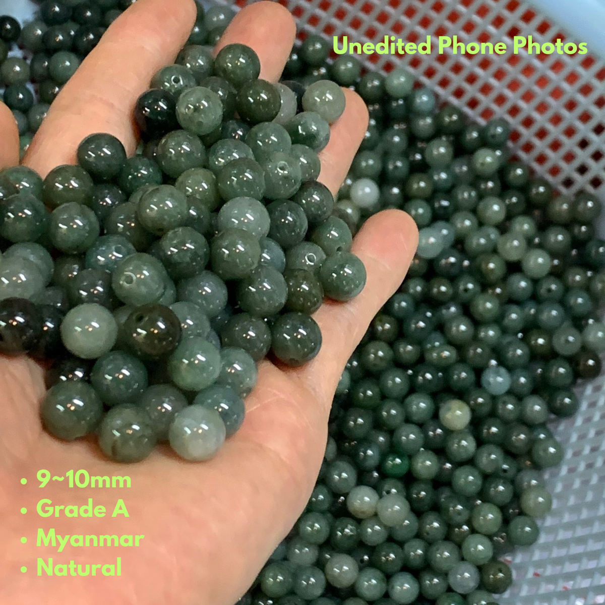 Natural Myanmar Grade A Jadeite Bracelet with Pixiu Charm close up look grade A beads