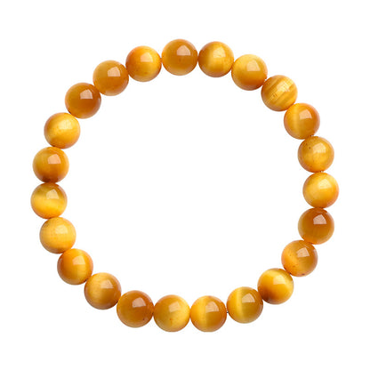 Premium Natural 6A Golden Tiger’s Eye Bracelet – Confidence, Protection, Inner strength