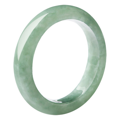 Premium Grade A Natural Jadeite Jade Ring - Thin Band for Serenity and Style