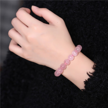 Natural Madagascar Rose Quartz Bracelet - Attract Love & Romance