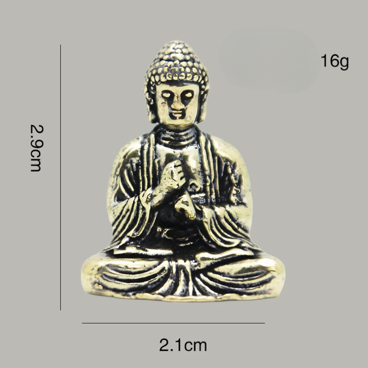 Mini Pure Copper Buddha Statue – Pocket Talisman for Peace & Protection