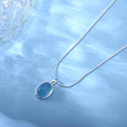 Aquamarine Serenity Necklace - Embrace Calmness & Inner Peace