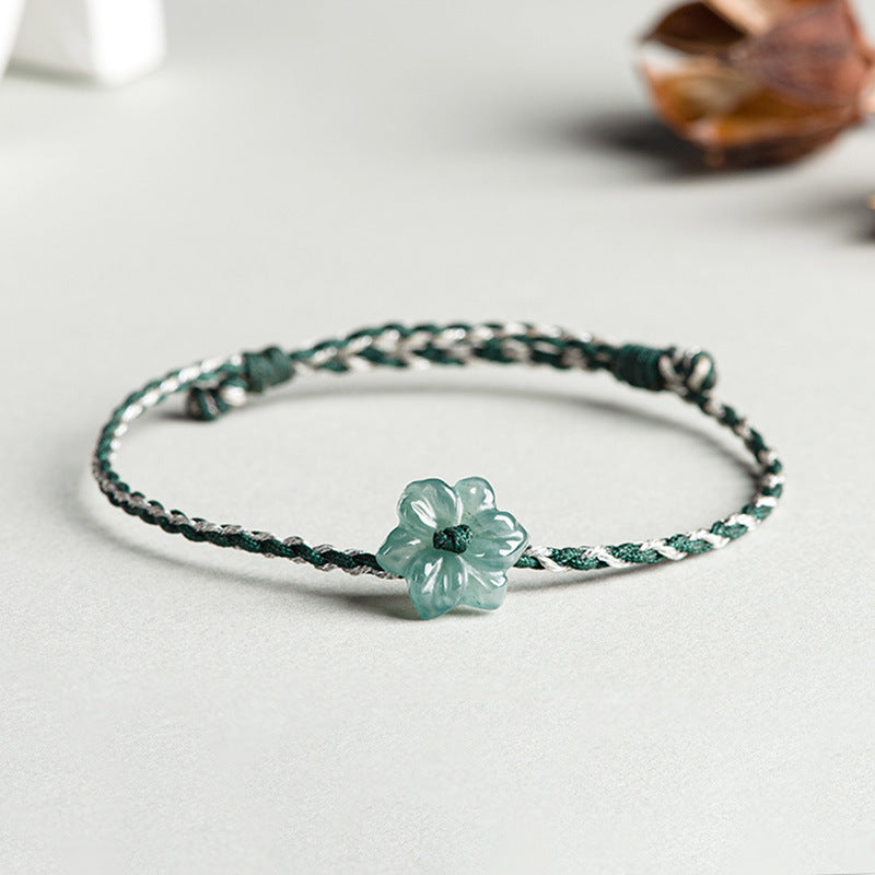Natural Blue Jadeite Jade Bracelet – Timeless Gift for Women