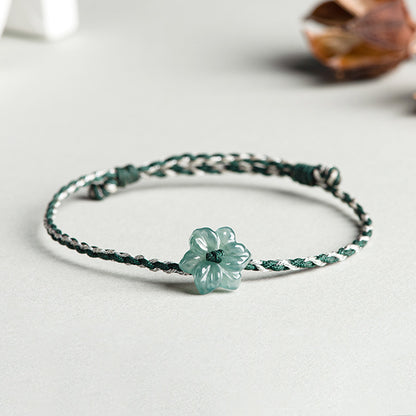 Natural Blue Jadeite Jade Bracelet – Timeless Gift for Women