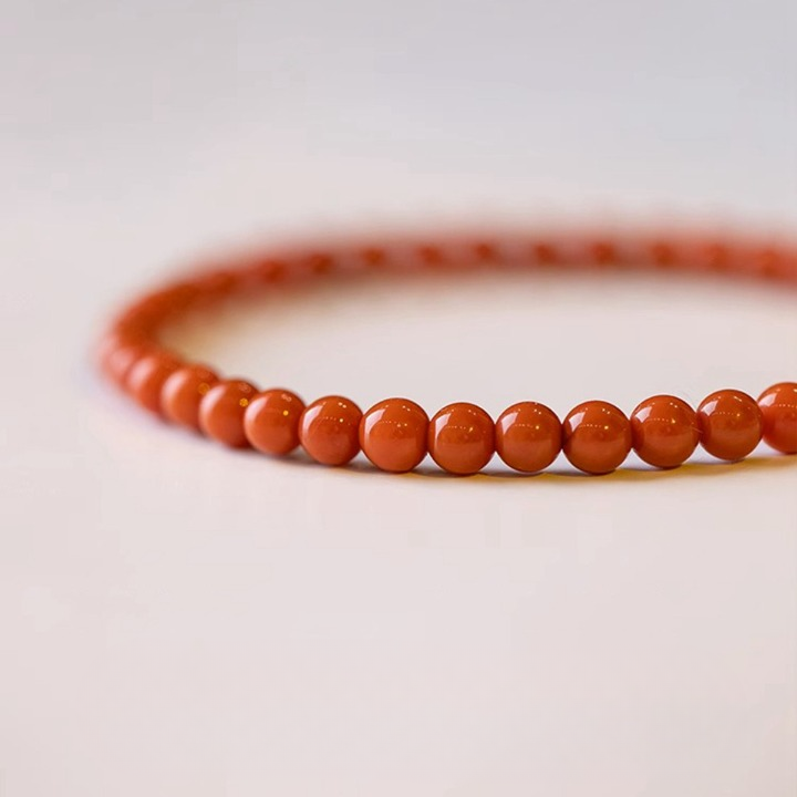 Natural Persimmon Red Agate Bracelet – Vibrant Energy & Protection