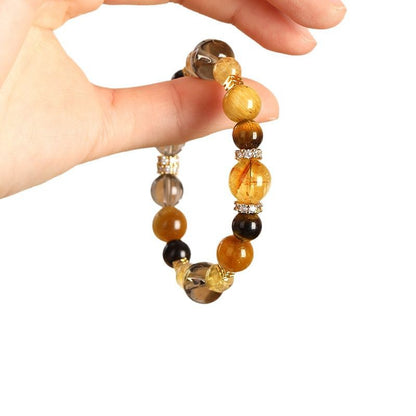 Citrine & Tiger's Eye Bracelet – Wealth, Abundance & Positive Energy