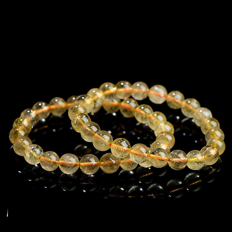 Radiant Aura Golden Crystal Bracelet – Success & Fulfillment