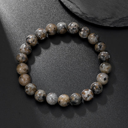 Natural Flame Stone Bracelet – UV Reactive Super Flame Pattern Crystal for Energy
