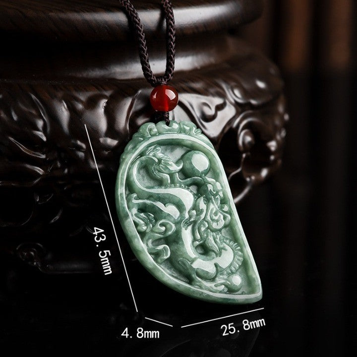 Close-Up of Jadeite Texture and Polished Finish