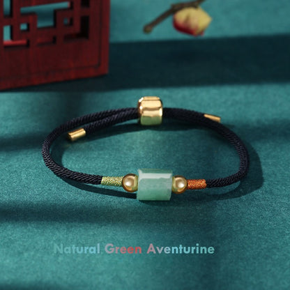 Natural Green Aventurine Red String Bracelet – Healing & Abundance