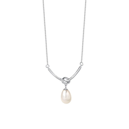 925 Sterling Silver Freshwater Pearl Pendant Necklace – Timeless Classic Jewelry