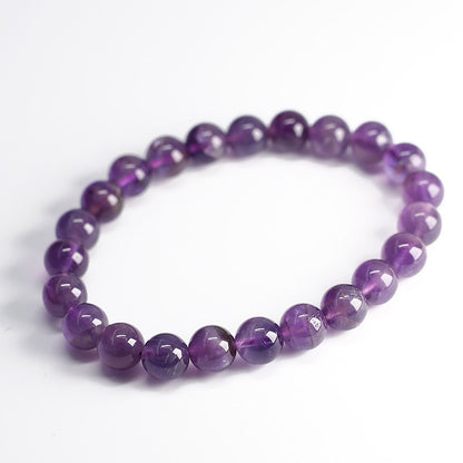 Natural Amethyst Healing Bracelet for Protection & Calm