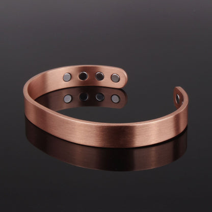 99.99% Pure Red Copper Magnetic Bangle & Ring Set – Balance & Vitality