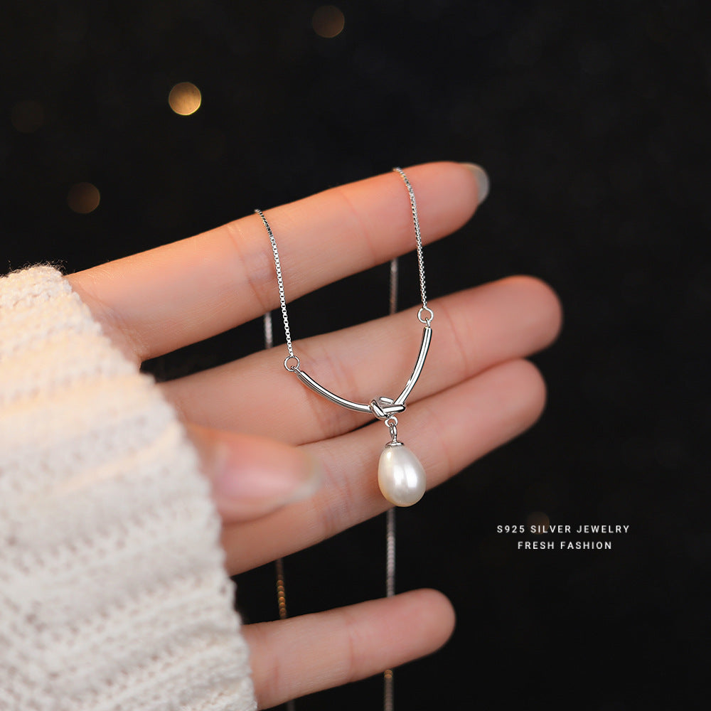 925 Sterling Silver Freshwater Pearl Pendant Necklace – Timeless Classic Jewelry