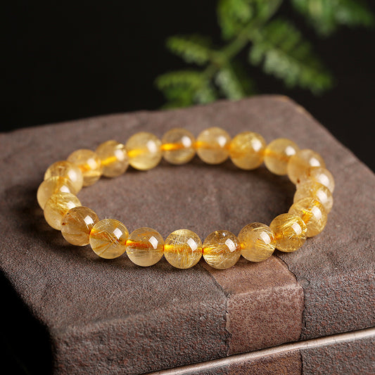 Radiant Aura Golden Crystal Bracelet – Success & Fulfillment