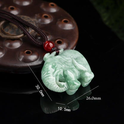 Premium natural jade necklace unisex spiritual gift