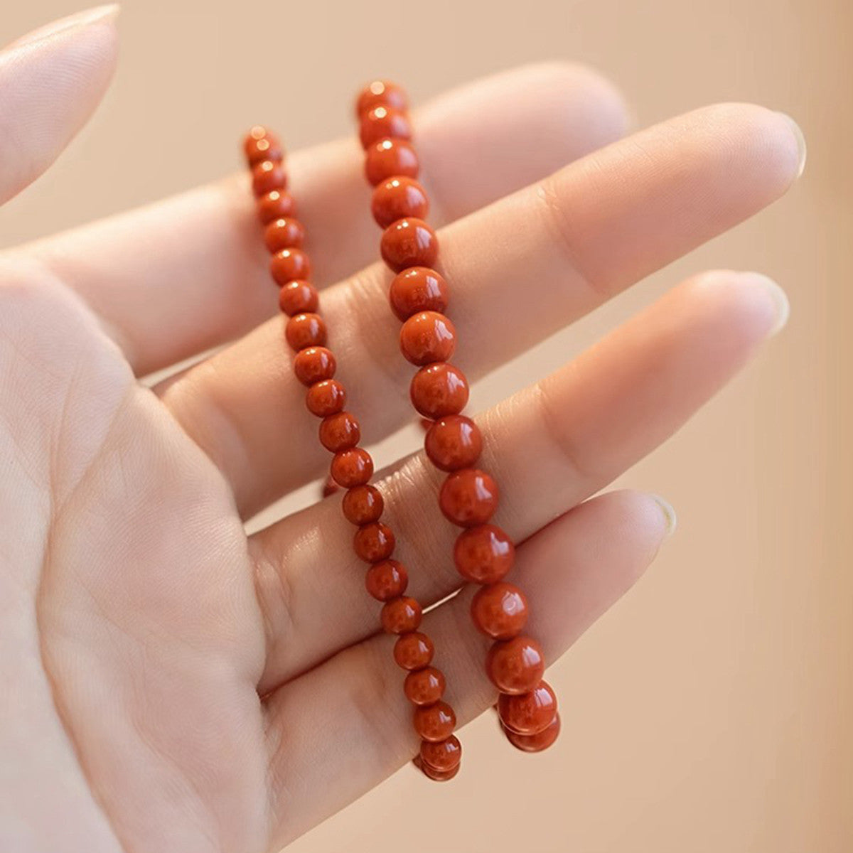 Natural Persimmon Red Agate Bracelet – Vibrant Energy & Protection