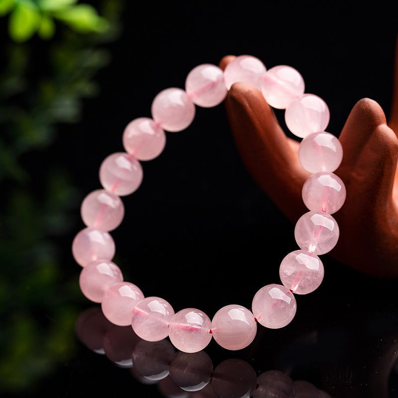 Natural Madagascar Rose Quartz Bracelet - Attract Love & Romance