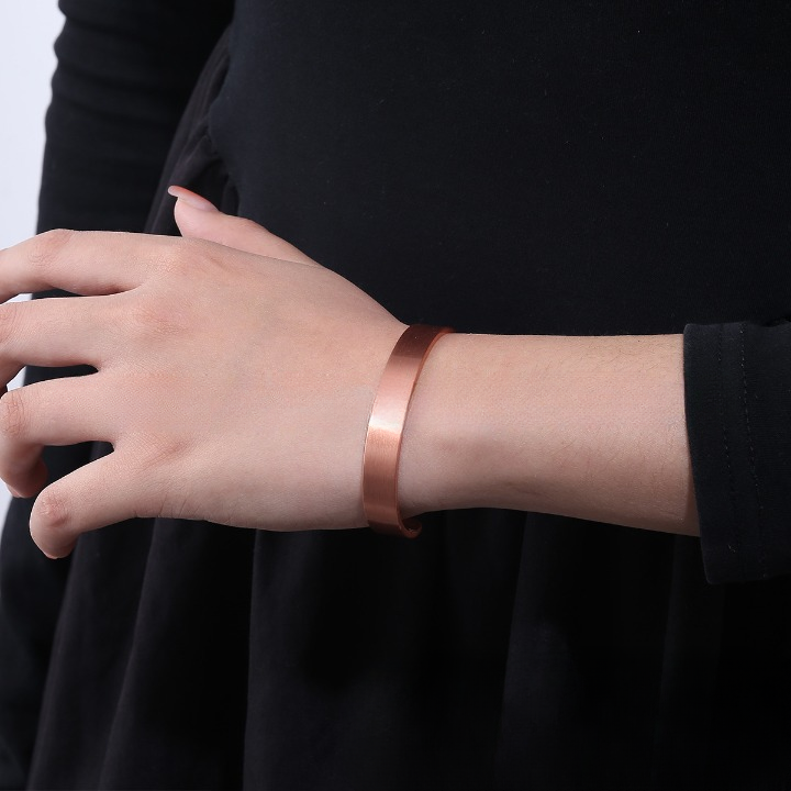 99.99% Pure Red Copper Magnetic Bangle & Ring Set – Balance & Vitality