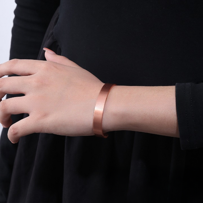 99.99% Pure Red Copper Magnetic Bangle & Ring Set – Balance & Vitality