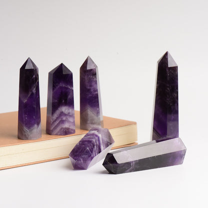 Natural Amethyst Crystal Point – Healing Stone for Protection & Calm