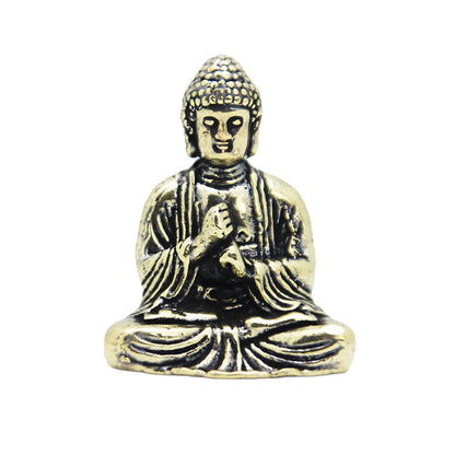 Mini Pure Copper Buddha Statue – Pocket Talisman for Peace & Protection