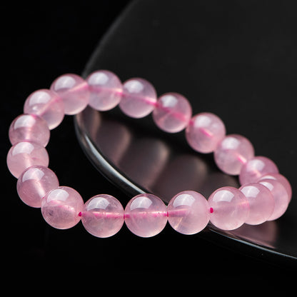 Natural Madagascar Rose Quartz Bracelet - Attract Love & Romance