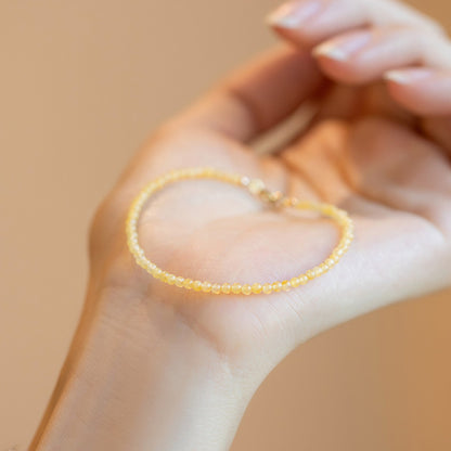 Natural Yellow Chalcedony Bracelet – Energy, Positivity & Elegance