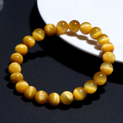 Premium Natural 6A Golden Tiger’s Eye Bracelet – Confidence, Protection, Inner strength