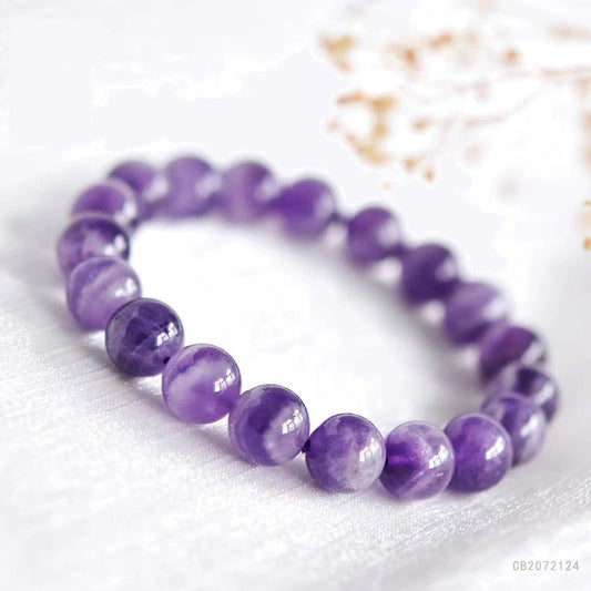 Natural Amethyst Healing Bracelet for Protection & Calm