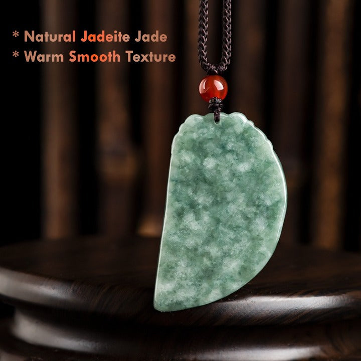Certified Jadeite Jade Couple Necklace – Hand-Carved Symbol of Love