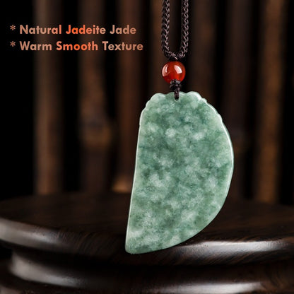 Certified Jadeite Jade Couple Necklace – Hand-Carved Symbol of Love