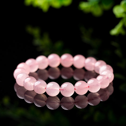 Natural Madagascar Rose Quartz Bracelet - Attract Love & Romance