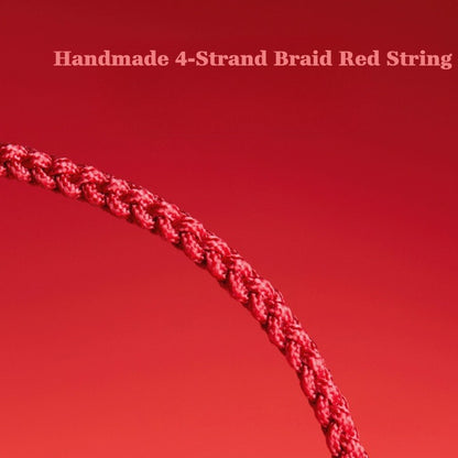 High-Content Cinnabar Red String Bracelet – Handmade Luck & Protection
