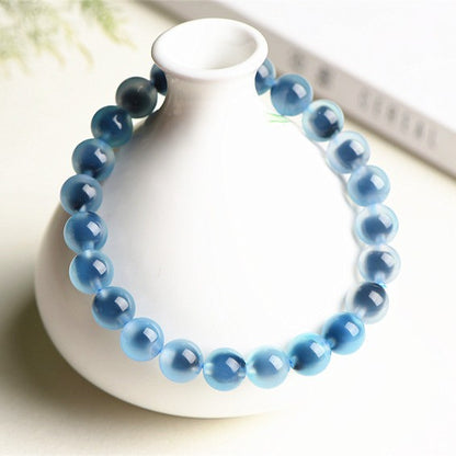Blue Heart Agate Bracelet – Natural Healing Crystal Jewelry
