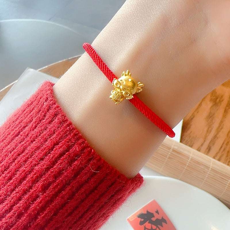 Dragon Bracelet with Red String