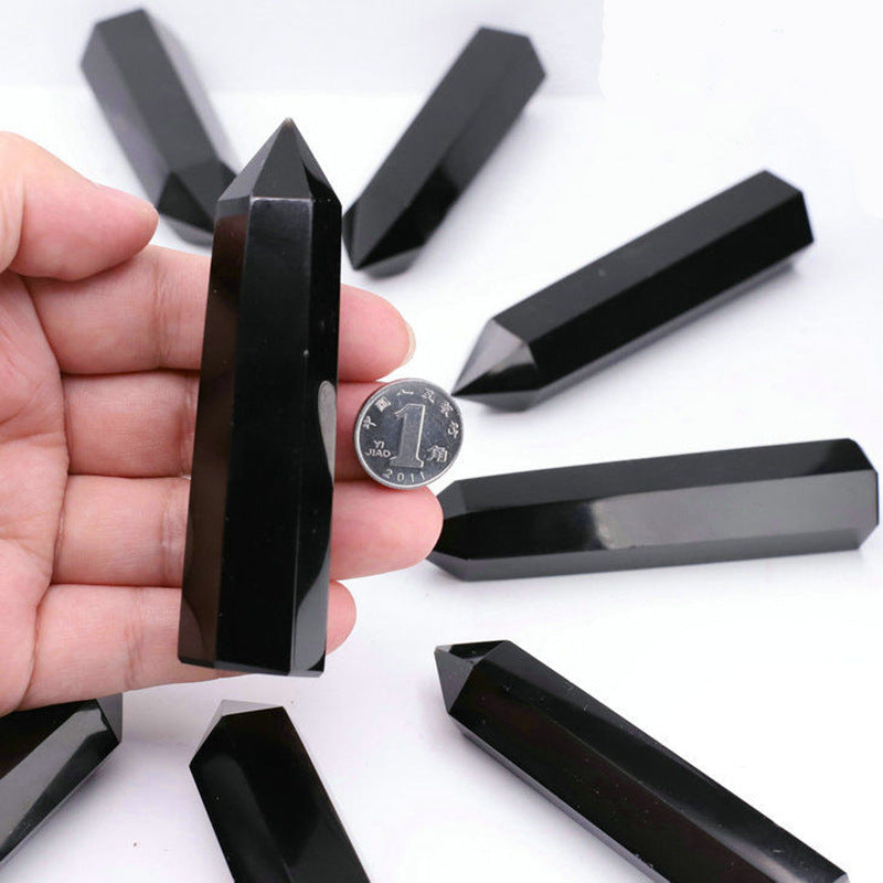 Black Obsidian Crystal Point – Grounding & Protection Stone