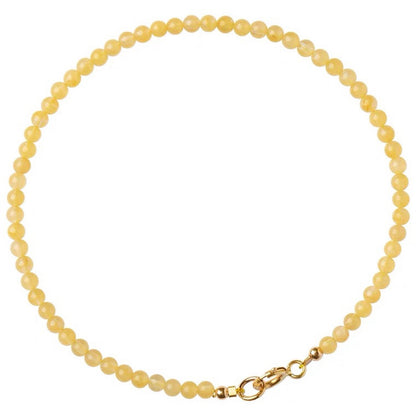 Natural Yellow Chalcedony Bracelet – Energy, Positivity & Elegance