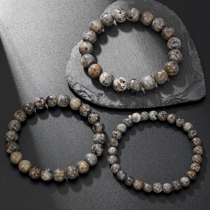 Natural Flame Stone Bracelet – UV Reactive Super Flame Pattern Crystal for Energy