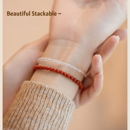 Natural Persimmon Red Agate Bracelet – Vibrant Energy & Protection