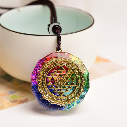 7 Chakra Orgonite Necklace - Enhance Your Energy & Balance