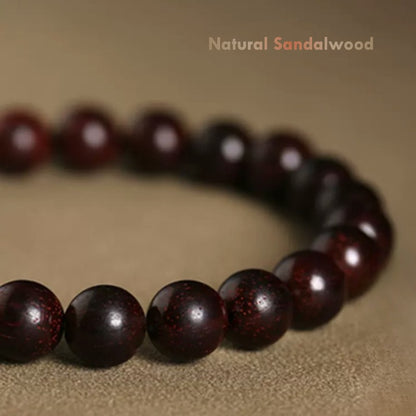 Natural Hetian Jade & Sandalwood Bracelet – Serenity & Balance