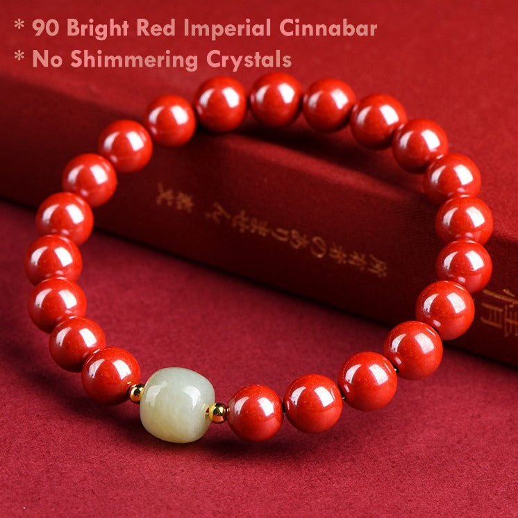 Spiritual Red and Green Gemstone Bracelet for Men and Women