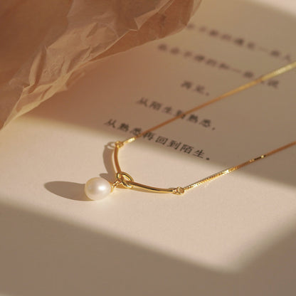 925 sterling silver freshwater pearl pendant necklace classic women’s jewelry 