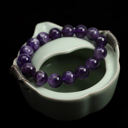 Natural Amethyst Healing Bracelet for Protection & Calm