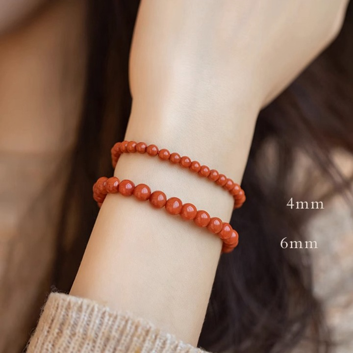 Natural Persimmon Red Agate Bracelet – Vibrant Energy & Protection