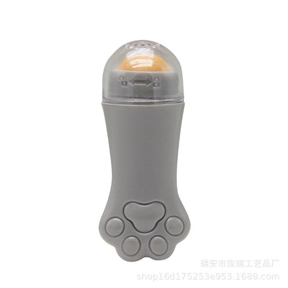 Natural Rose Quartz & Lava Stone Facial Roller – Oil Control & Skin Calming