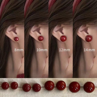 sterling silver natural stone earrings