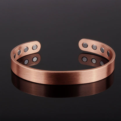 99.99% Pure Red Copper Magnetic Bangle & Ring Set – Balance & Vitality